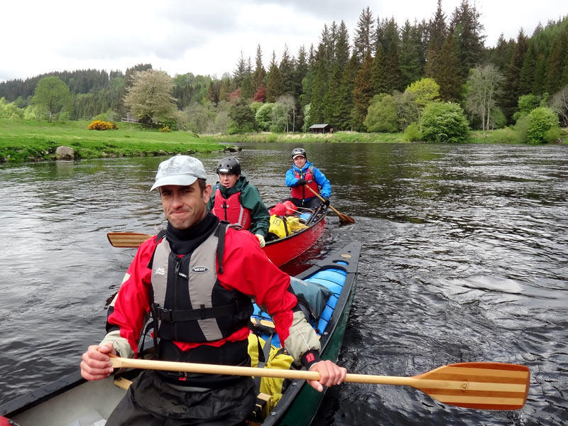 Open Canoeing the River Spey Descent Wilderness Scotland