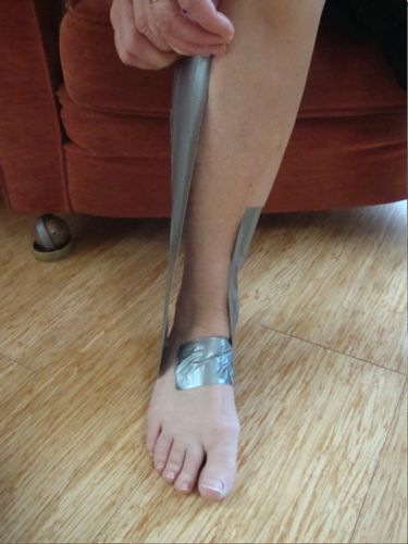 First Aid - Temporary Support for a Sprained Ankle