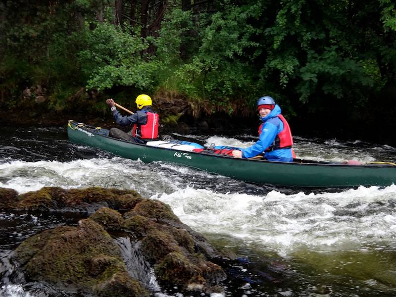 Open Canoeing the River Spey Descent Wilderness Scotland