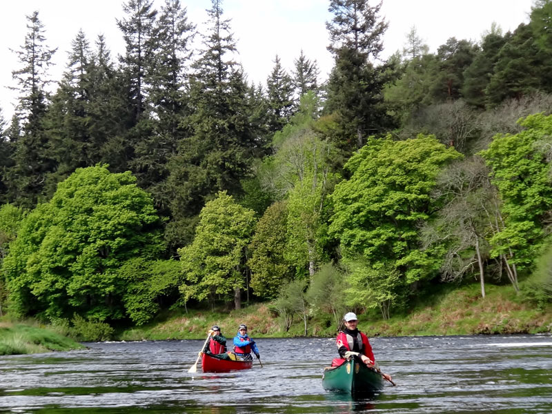 Open Canoeing the River Spey Descent Wilderness Scotland