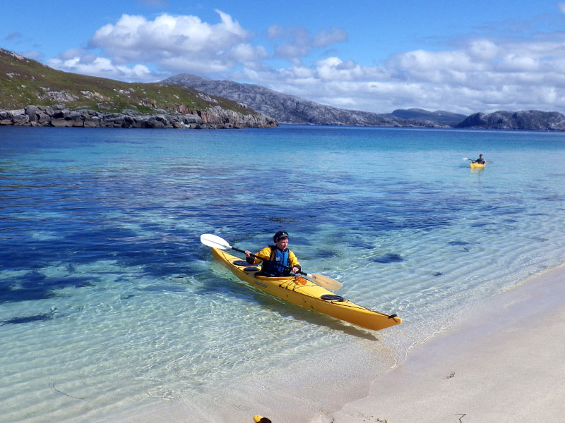 Sea kayaking in the Outer Hebridean sun