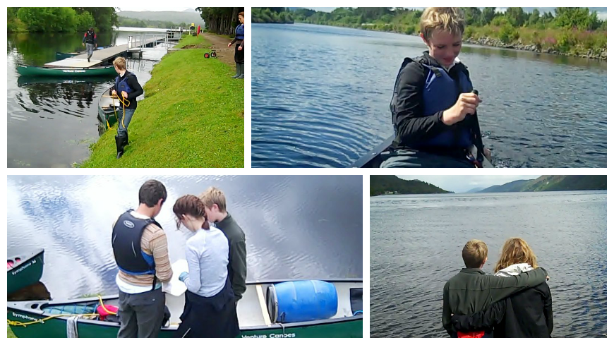 Family Canoeing the Great Glen