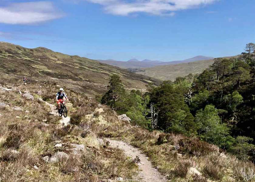 single track mountain biking torridon
