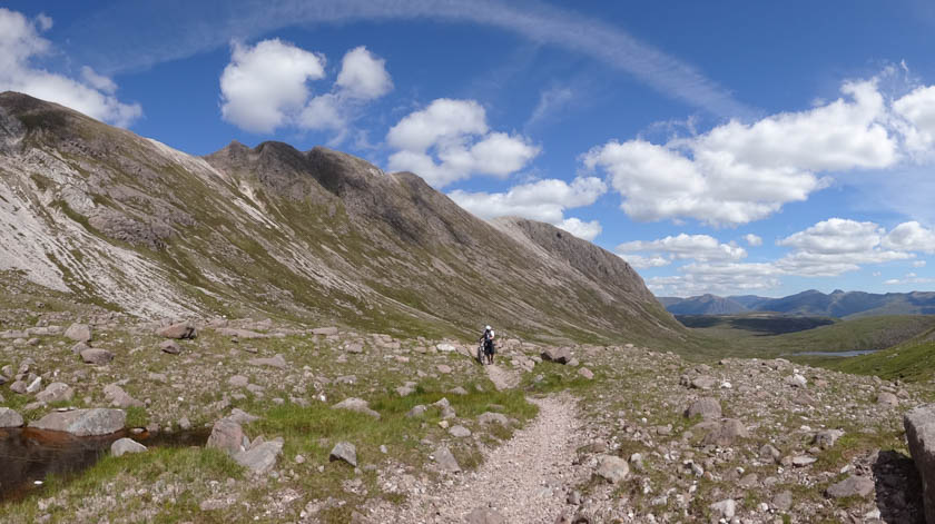 mountain biking in the torridon sunshine