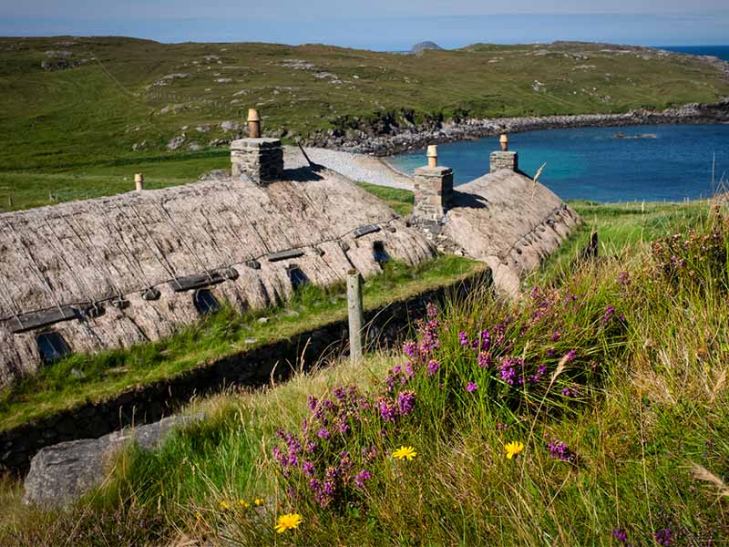 blackhouse village in the Outer Hebrides