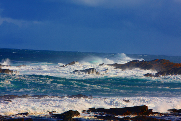 Stormy Seas In Winter Off North Orkney,