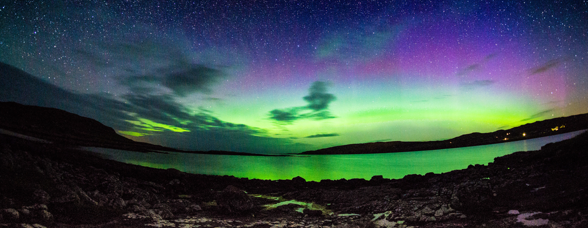 northern lights winter scotland